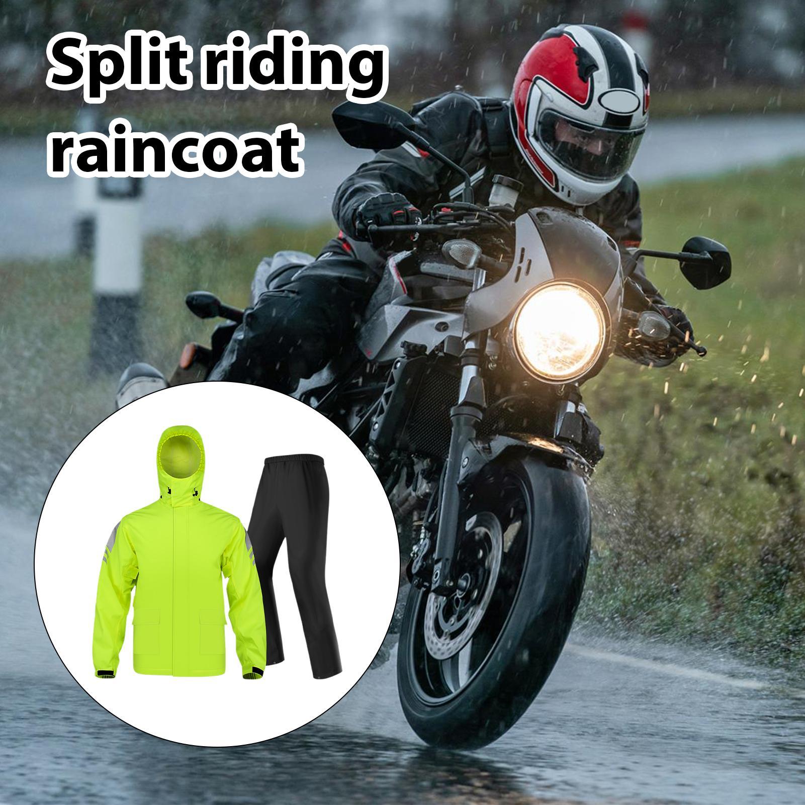 Motorcycle Gear Jacket - Waterproof Rain Suits for Men Breathable
