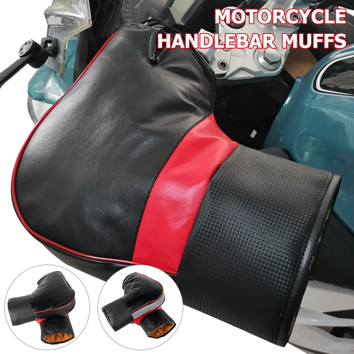1Pair Motorcycle Handlebar Cov - огляд і ціна Motorcycle Gear Gloves