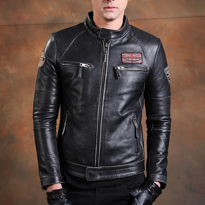 Fashion Biker Jackets Vintage  - огляд і ціна Riding Jacket Leather