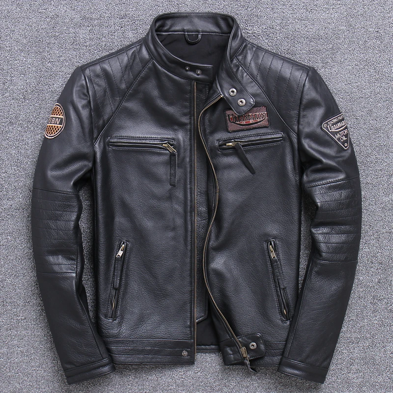 Fashion Biker Jackets Vintage  - огляд і ціна Riding Jacket Leather