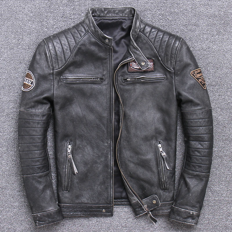 Fashion Biker Jackets Vintage  - огляд і ціна Riding Jacket Leather