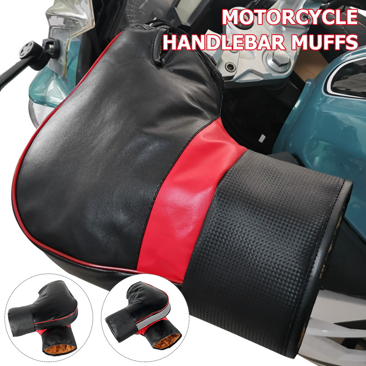 1Pair Motorcycle Handlebar Muf - огляд і ціна Motorcycle Gear Gloves