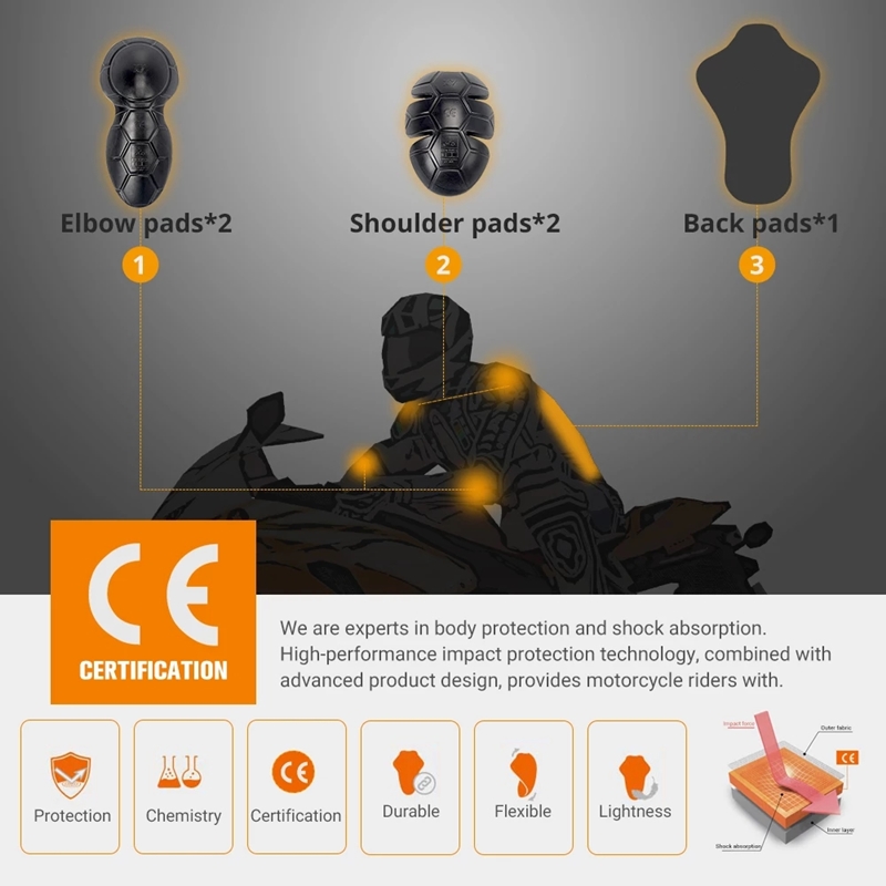Motorcycle Jacket Insert Prote - огляд і ціна Motorcycle Gear Jacket