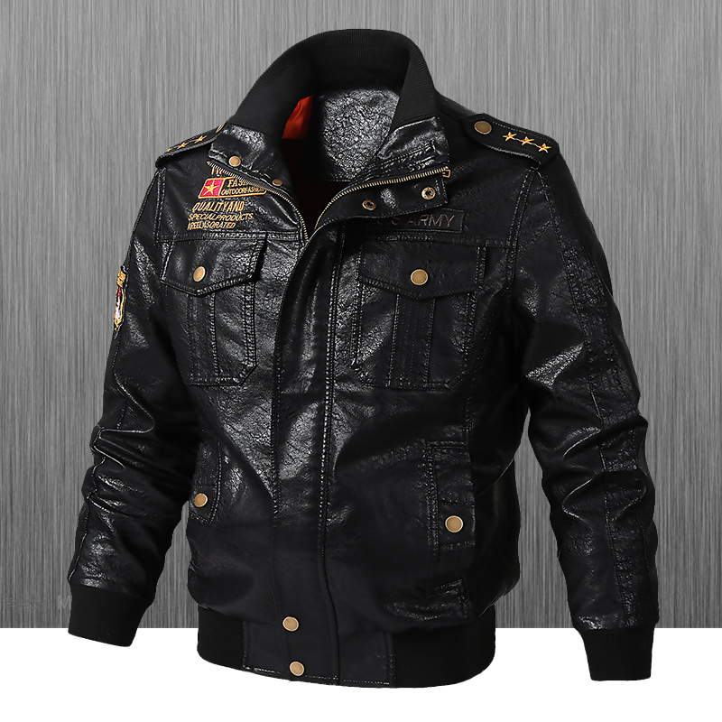 Slim Fit Biker Leather Jacket  - огляд і ціна Riding Jacket Leather