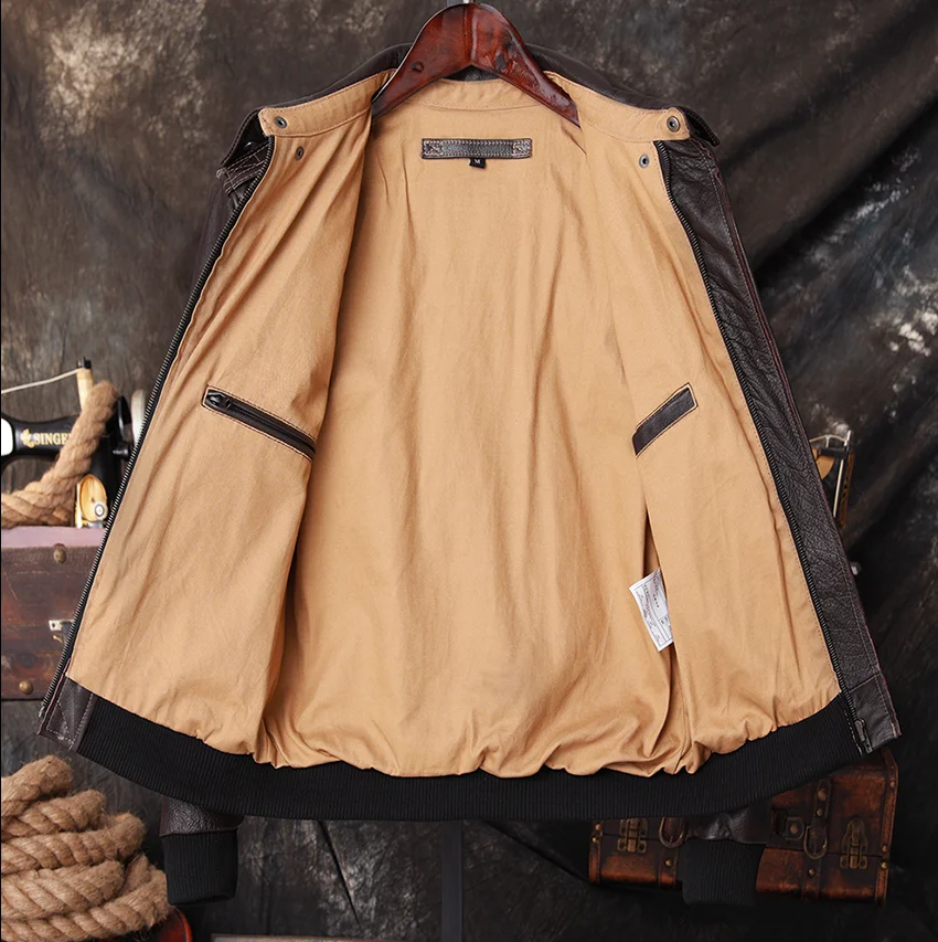 Bomber A2 Pilot Genuine Leathe - огляд і ціна Riding Jacket Leather