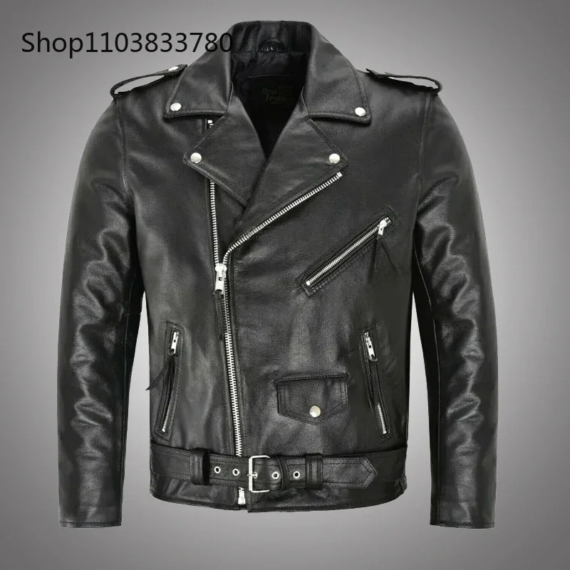 Men PU Leather Jacket Motorcyc - огляд і ціна Riding Jacket Leather