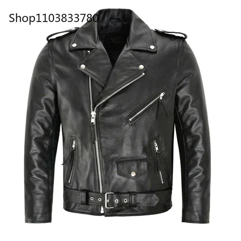 Men PU Leather Jacket Motorcyc - огляд і ціна Riding Jacket Leather