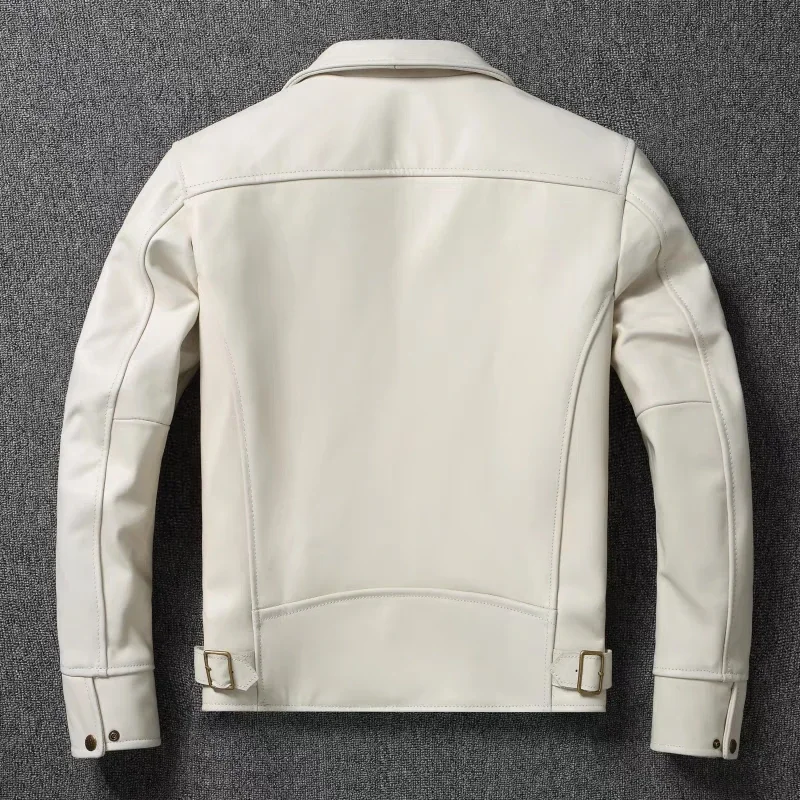 Men's Genuine Leather Jacket W - огляд і ціна Riding Jacket Leather