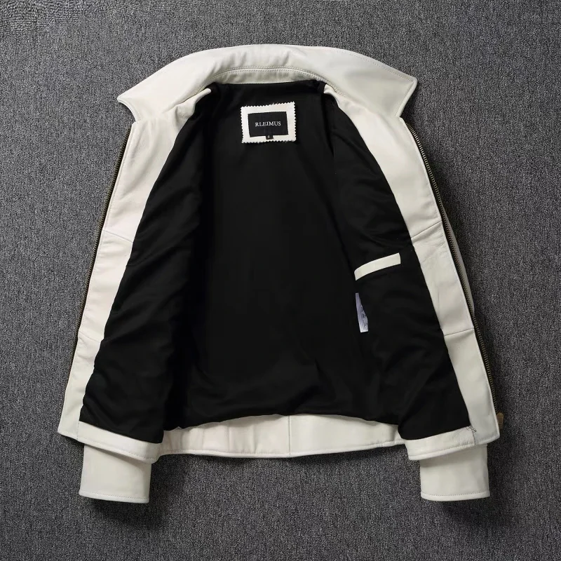 Men's Genuine Leather Jacket W - огляд і ціна Riding Jacket Leather